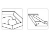 Sofa Como 1.3. non-folding with niche